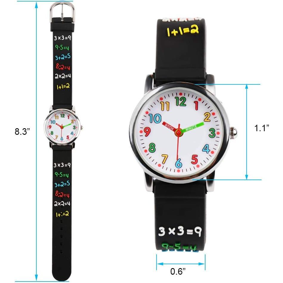 Reloj Infantil Venhoo 3D Cartoon Silicona Impermeable 3-10 Años
