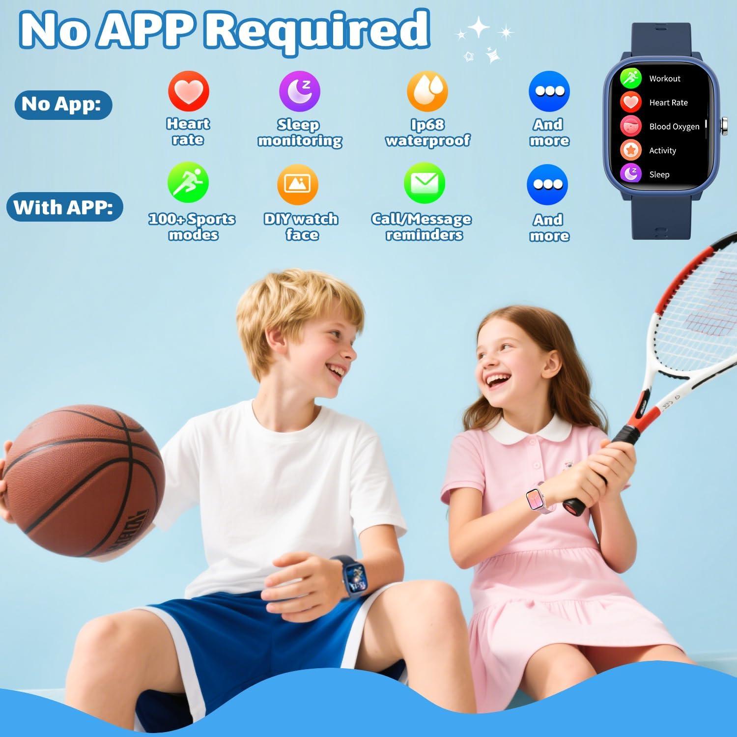 Reloj Inteligente Fikami W96 para Niños 1.8" IP68 Deportivo