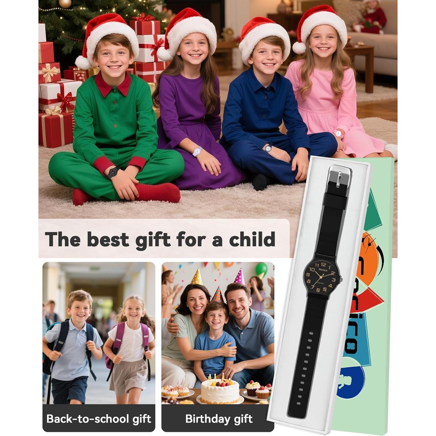 Reloj Deportivo Analógico Camuflaje SOCICO para Niños 5-15 Años