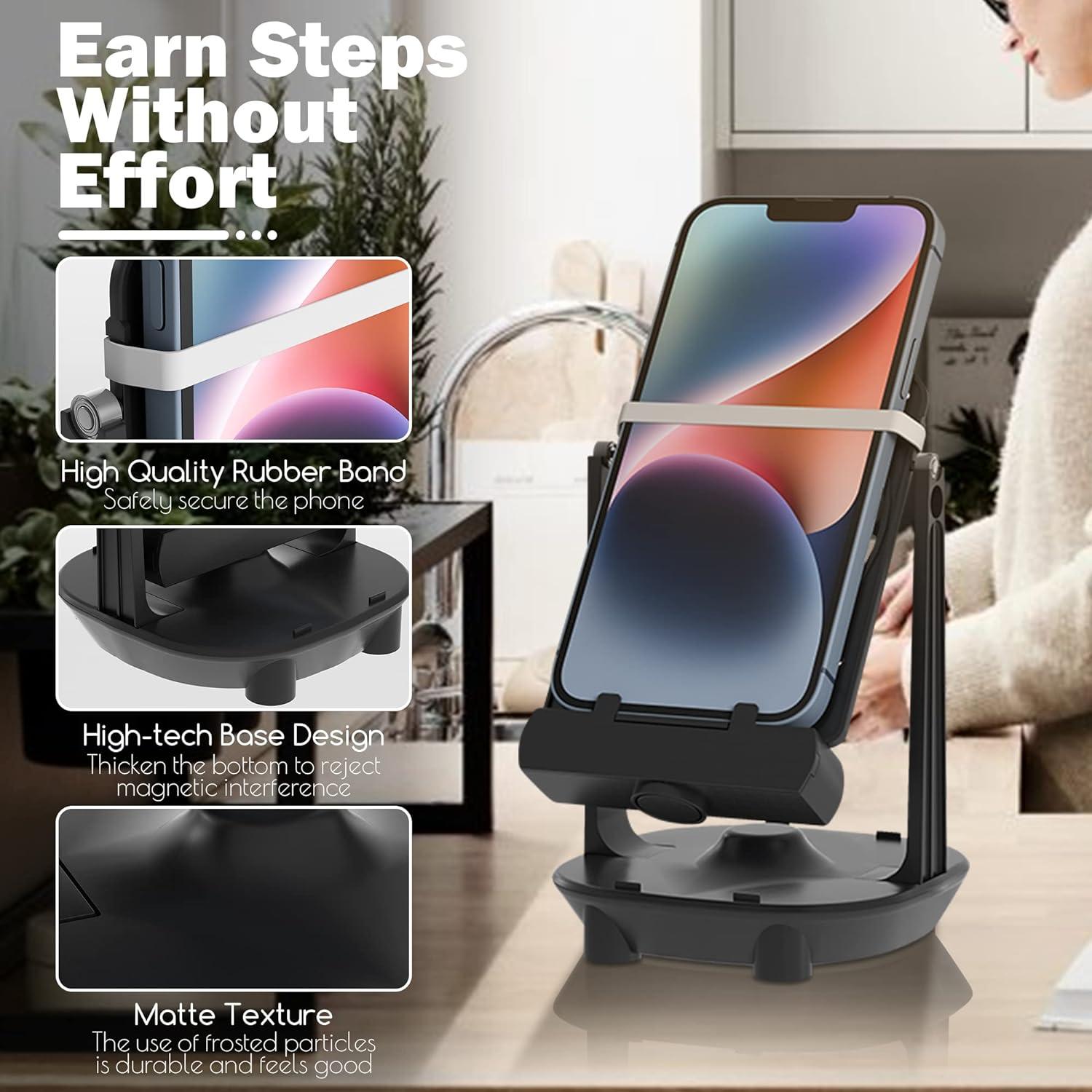 Contador de Pasos Orzero Negro para Pokémon Go - 7200 pasos/hora