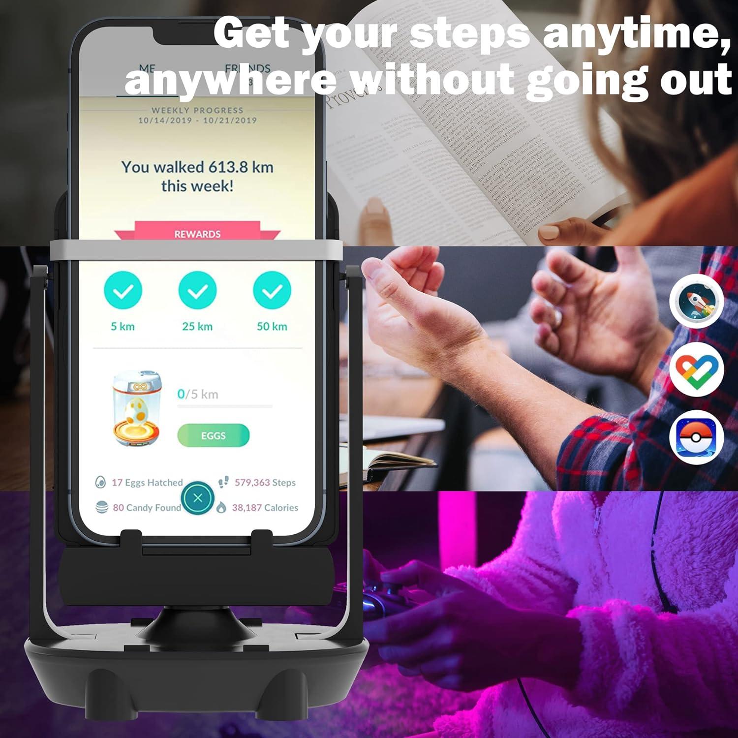 Contador de Pasos Orzero Negro para Pokémon Go - 7200 pasos/hora