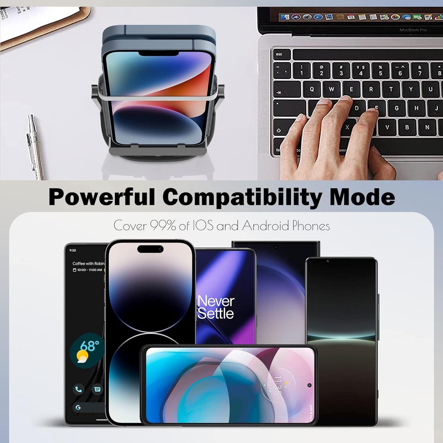 Contador de Pasos Orzero Negro para Pokémon Go - 7200 pasos/hora