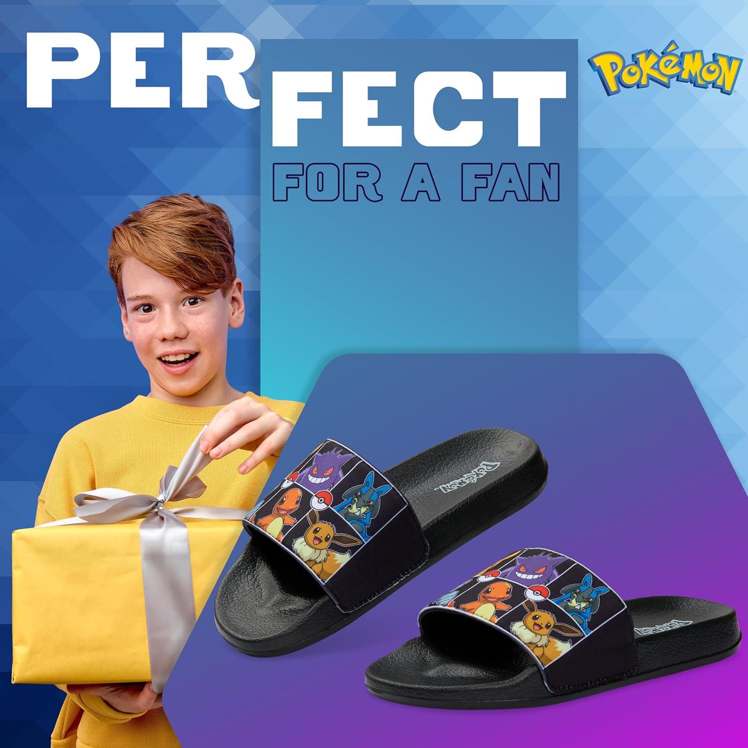 Chanclas de Pokemon para Niños - Sliders Comodos y Coloridos