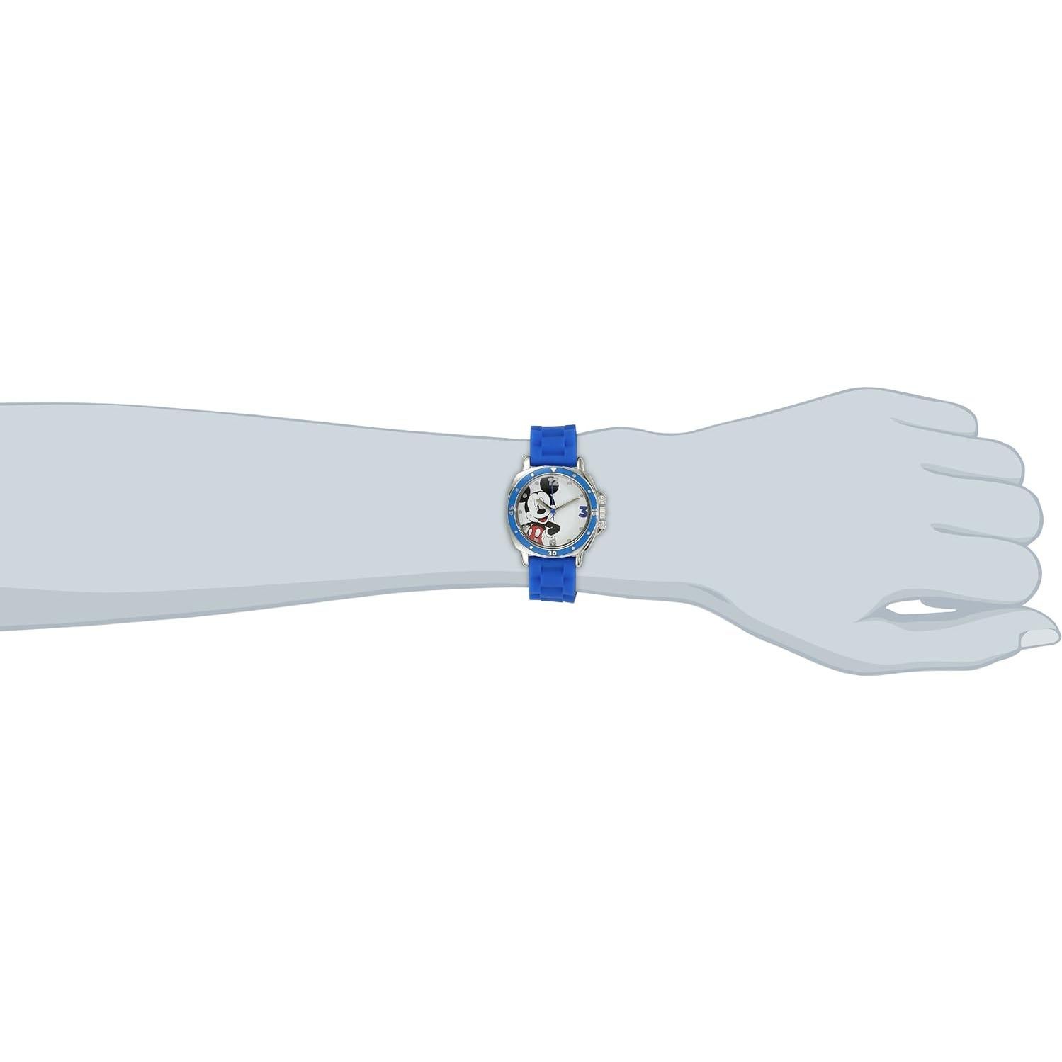 Reloj Analógico para Niños Disney Mickey Mouse Azul 32mm