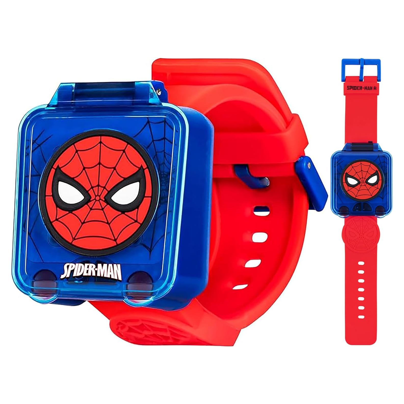 Reloj Digital Educativo Accutime Spider-Man Azul para Niños