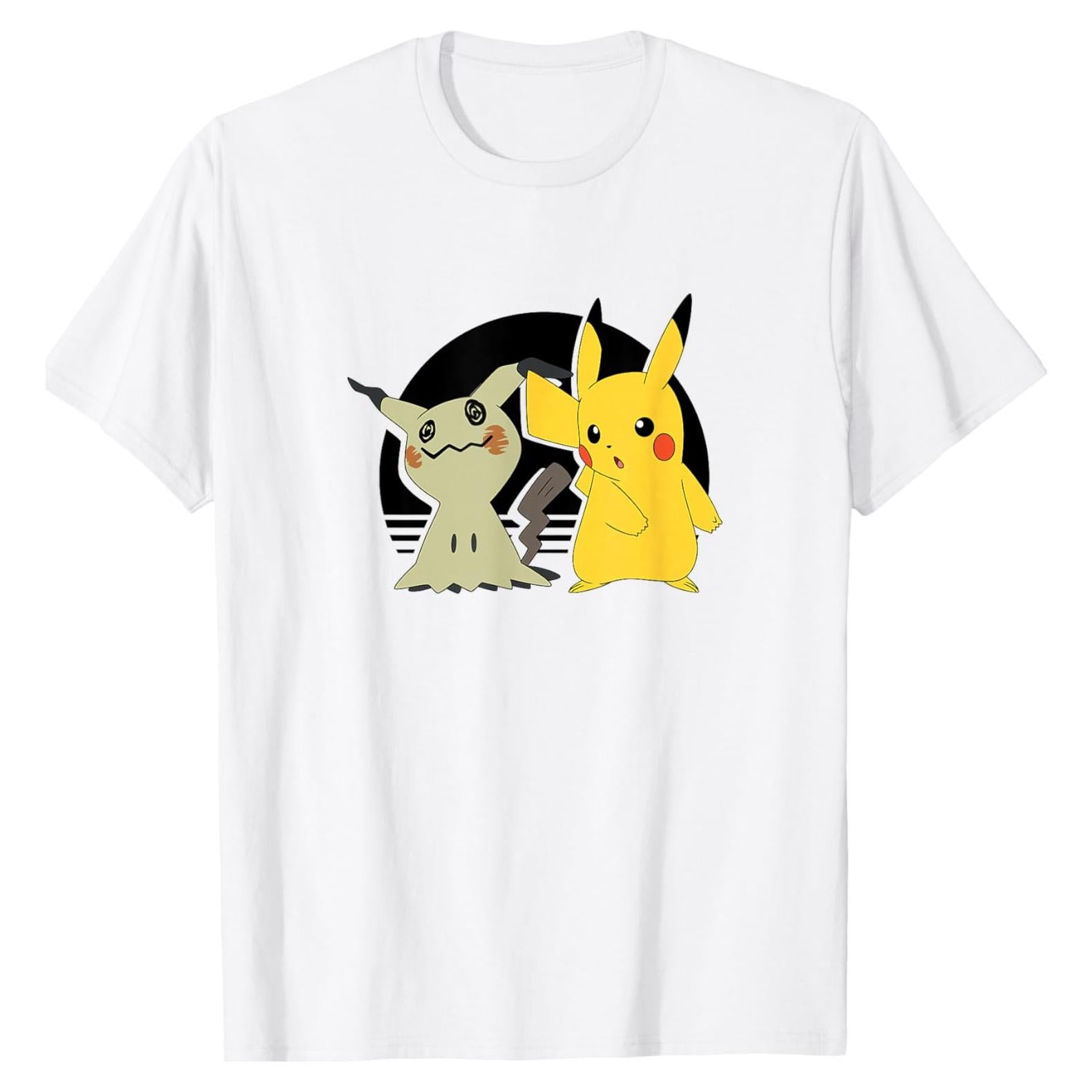 Camiseta Pokémon Pikachu y Mimikyu - Licencia Oficial