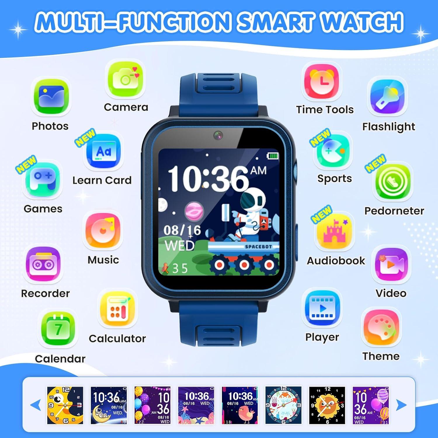 Reloj Inteligente para Niños MOFGDNI S16G Pantalla Táctil 39 Juegos