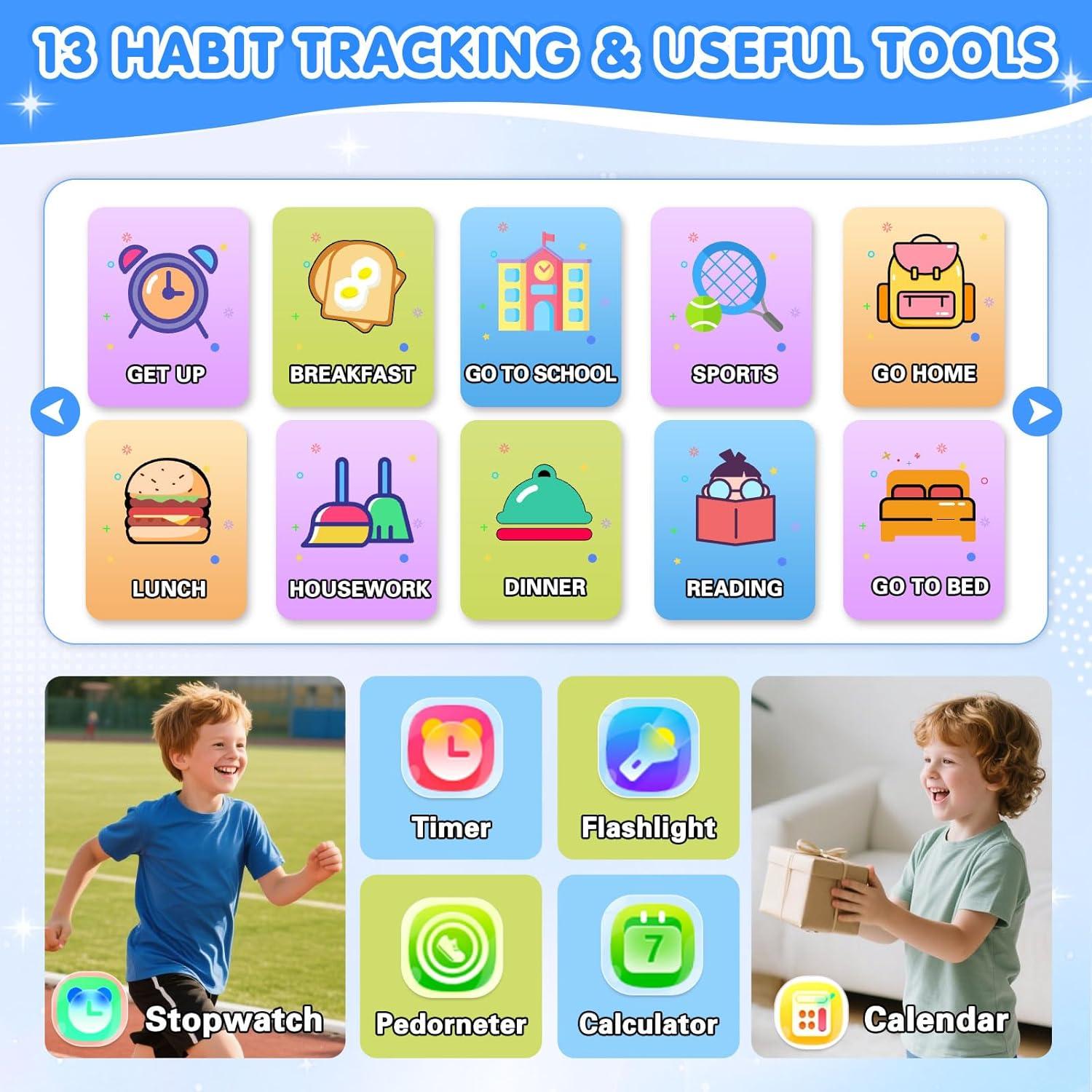 Reloj Inteligente para Niños MOFGDNI S16G Pantalla Táctil 39 Juegos