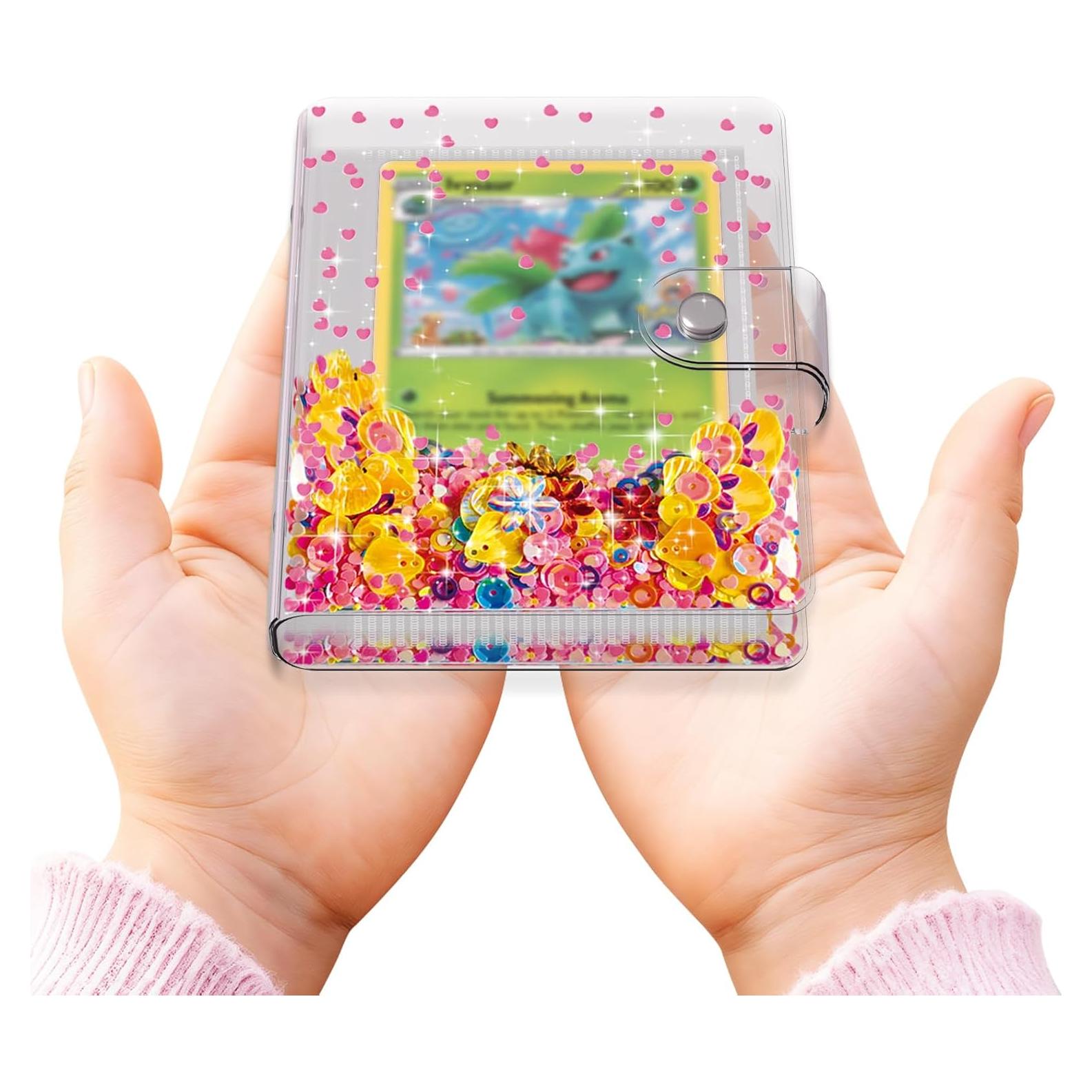 Carpeta Rosa Transparente Aocii para 60 Cartas Pokémon