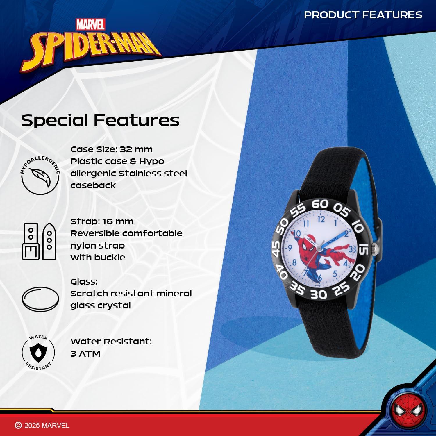 Reloj Marvel Spider-Man para Niños 32mm - Correa 3D