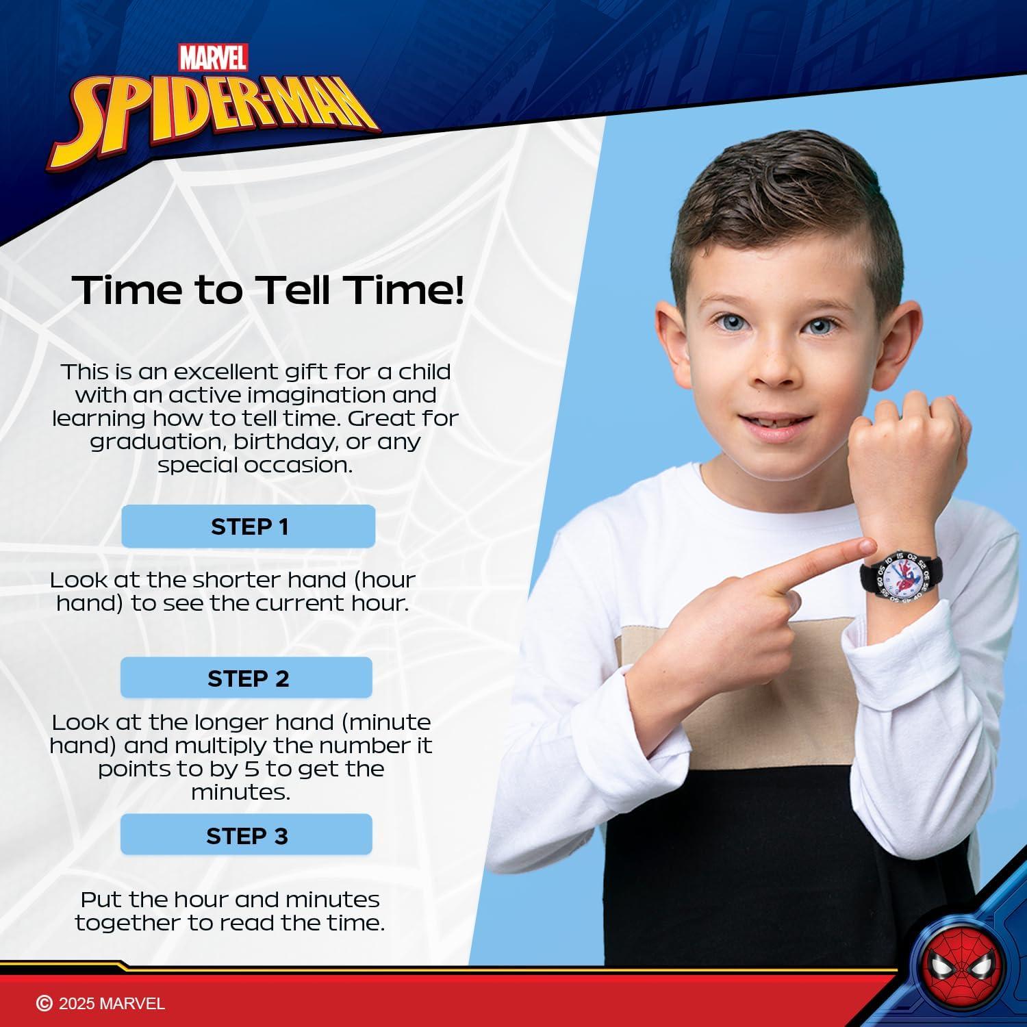 Reloj Marvel Spider-Man para Niños 32mm - Correa 3D