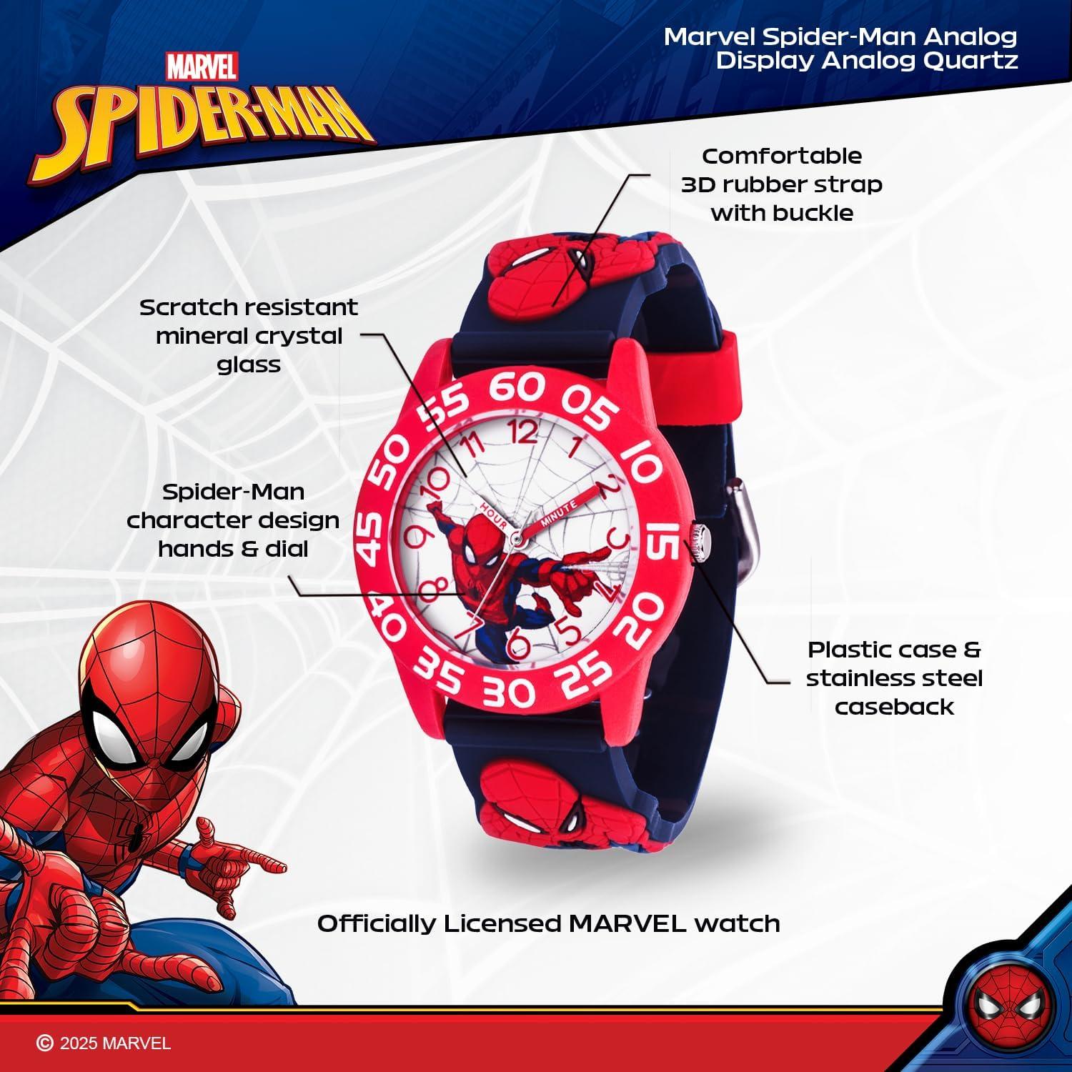 Reloj Analógico Marvel Spiderman para Niños 32mm