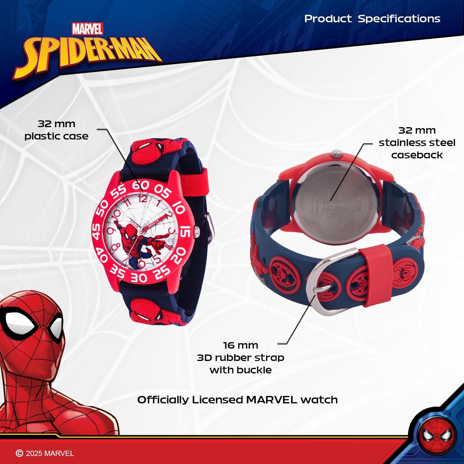 Reloj Analógico Marvel Spiderman para Niños 32mm