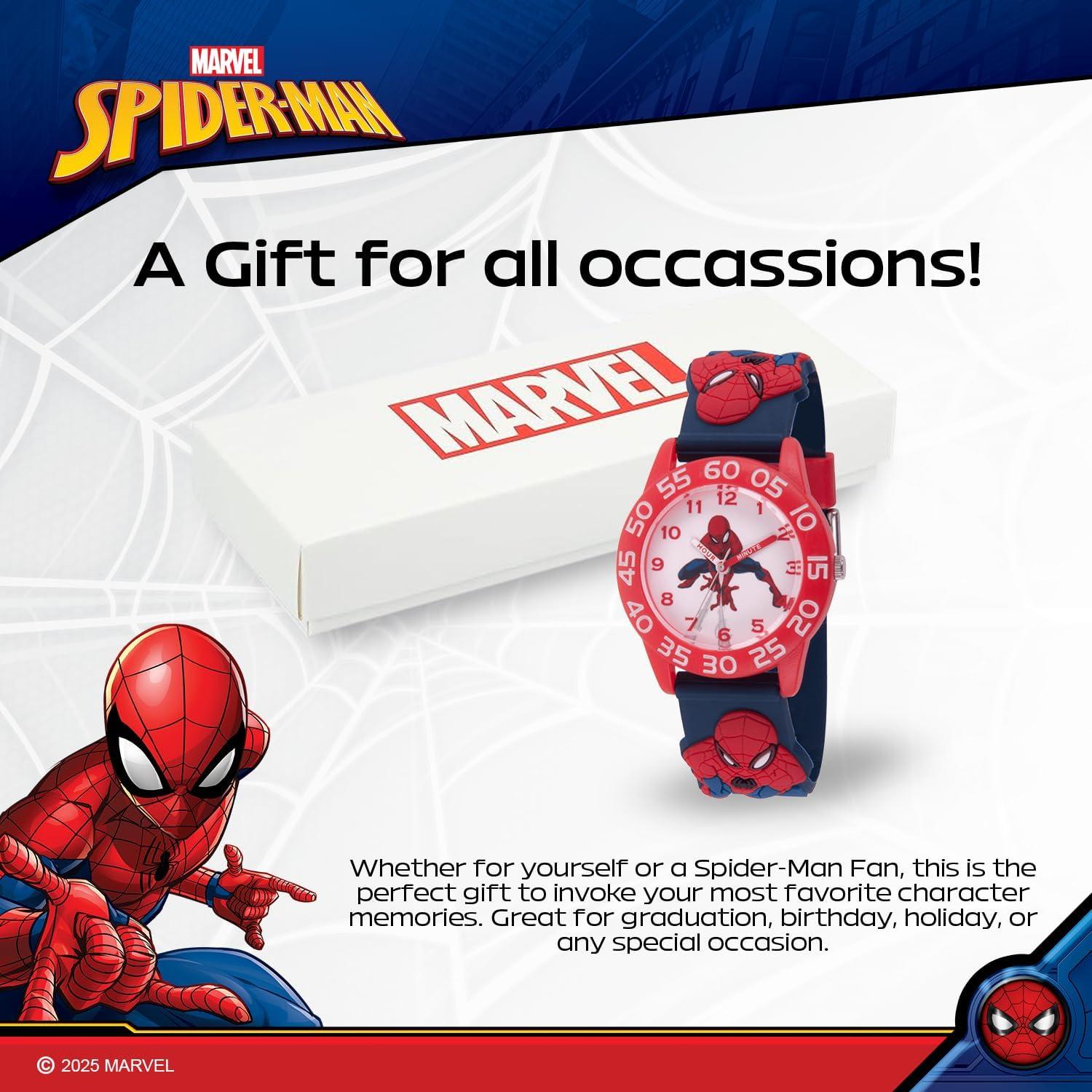 Reloj Marvel Spiderman para Niños 32mm - Aprender a Decir la Hora