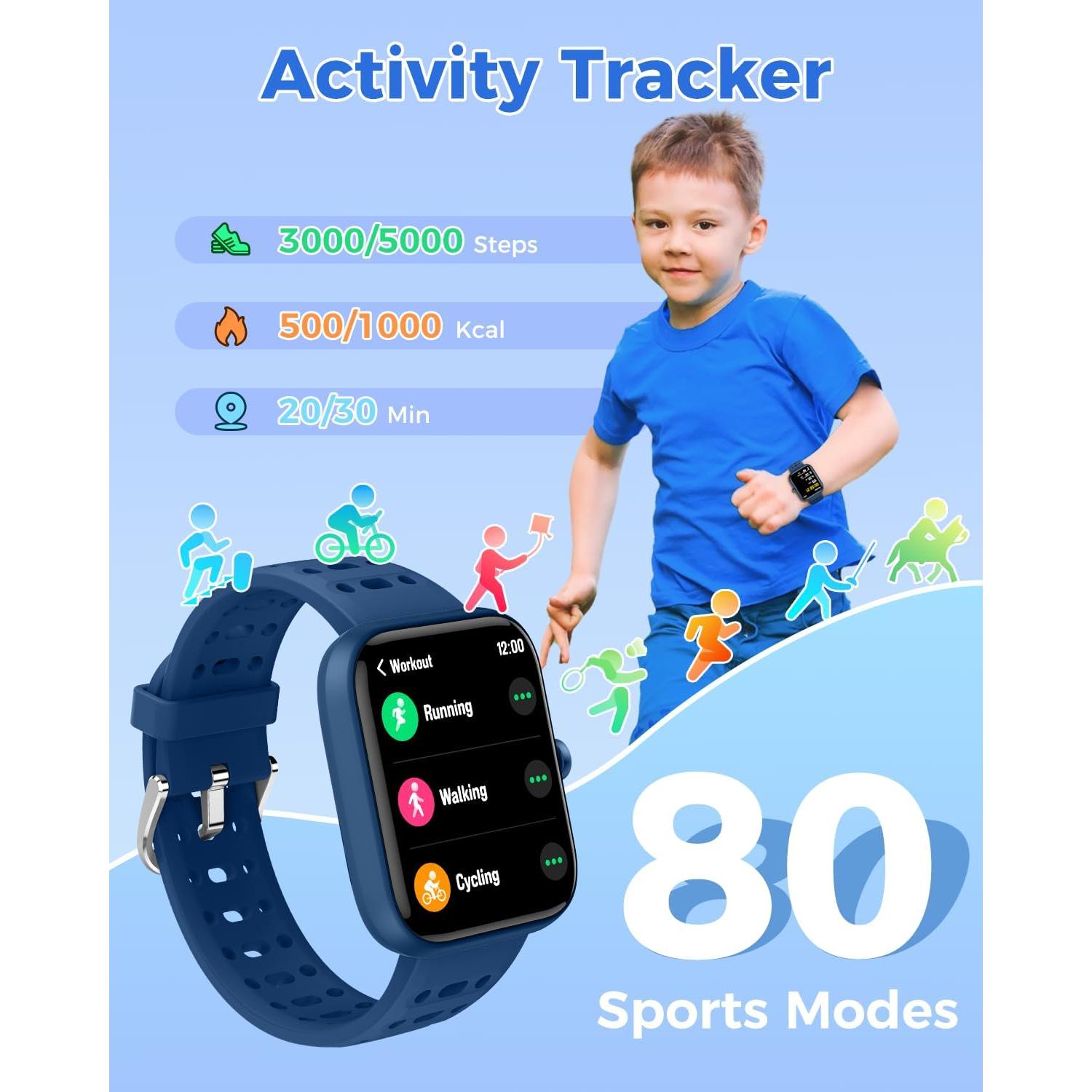 Reloj Inteligente para Niños ENOMIR Brillante 1.83" IP68