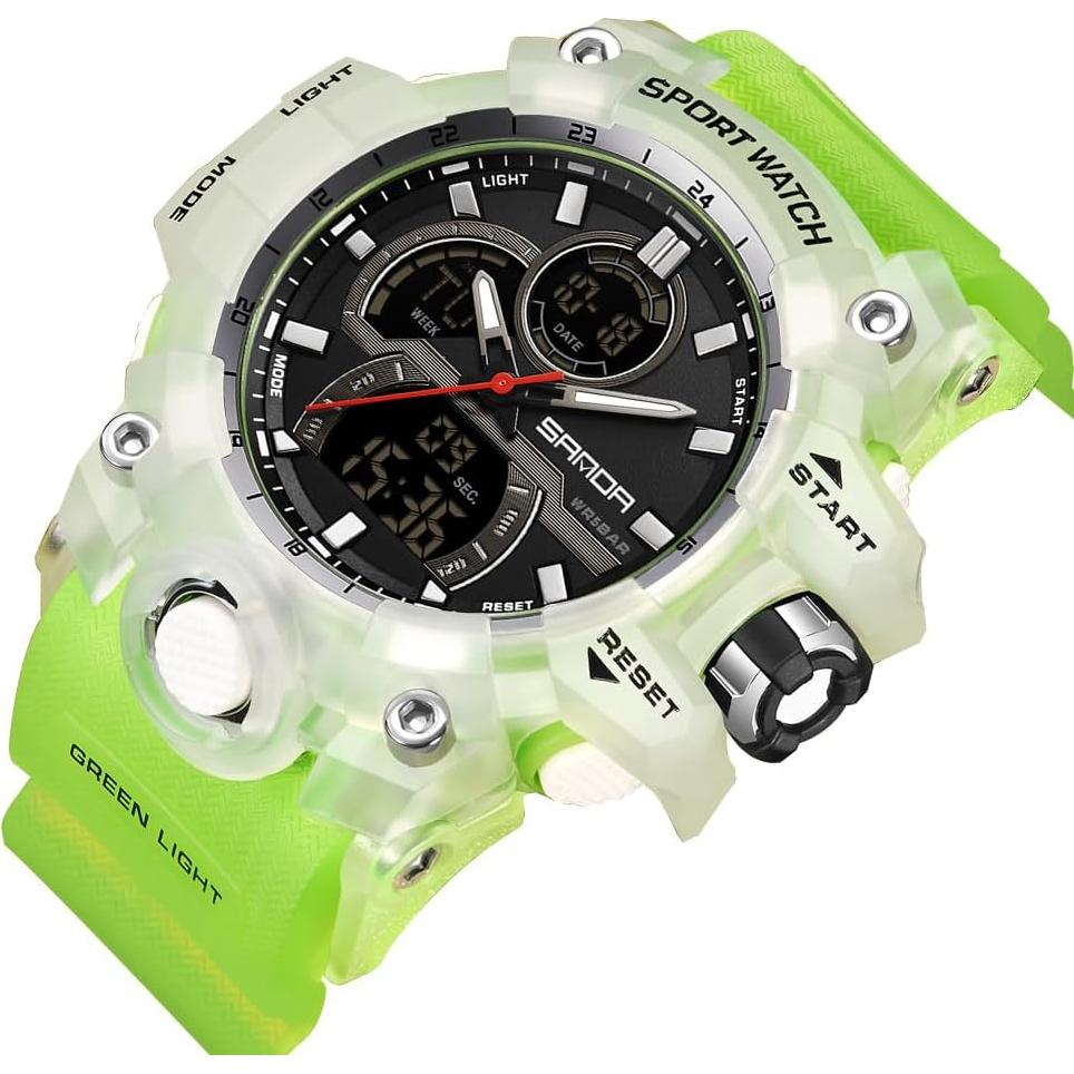 Reloj Deportivo Multifuncional Hombre FANMIS Cuarzo Solar Negro