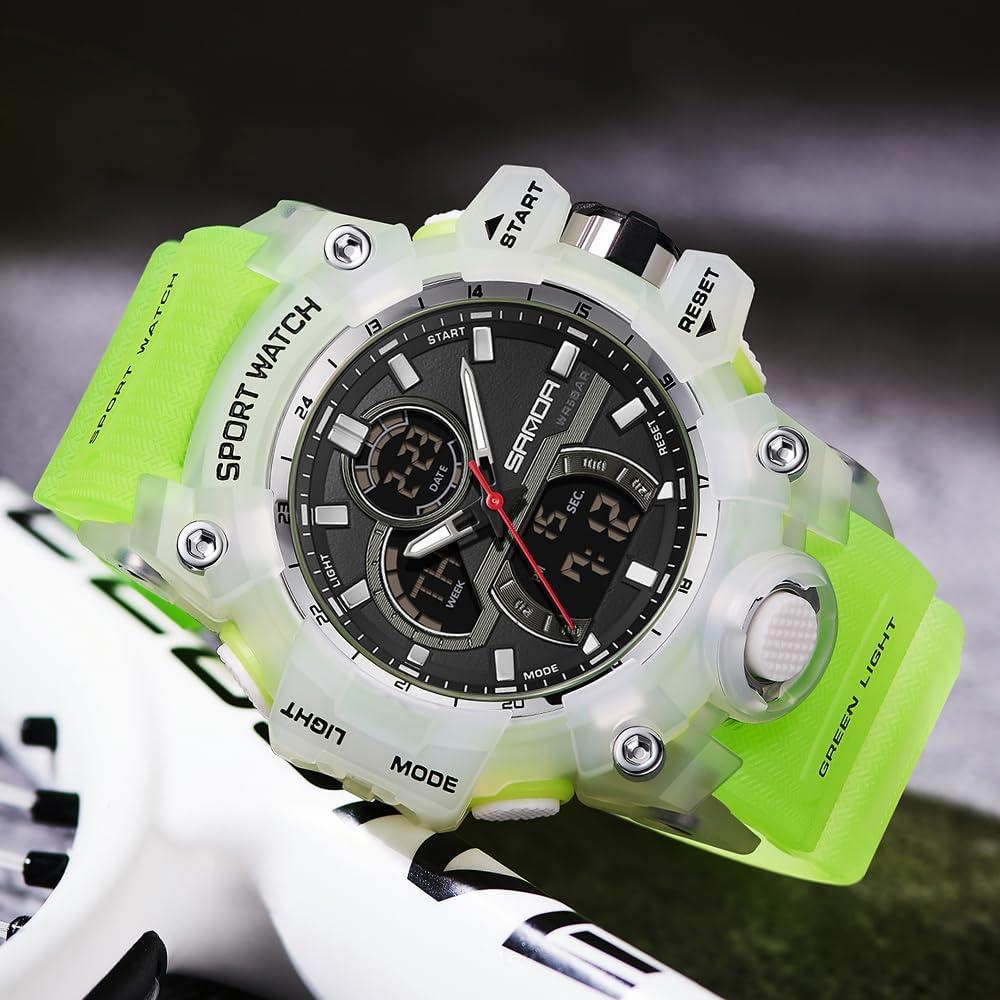 Reloj Deportivo Multifuncional Hombre FANMIS Cuarzo Solar Negro