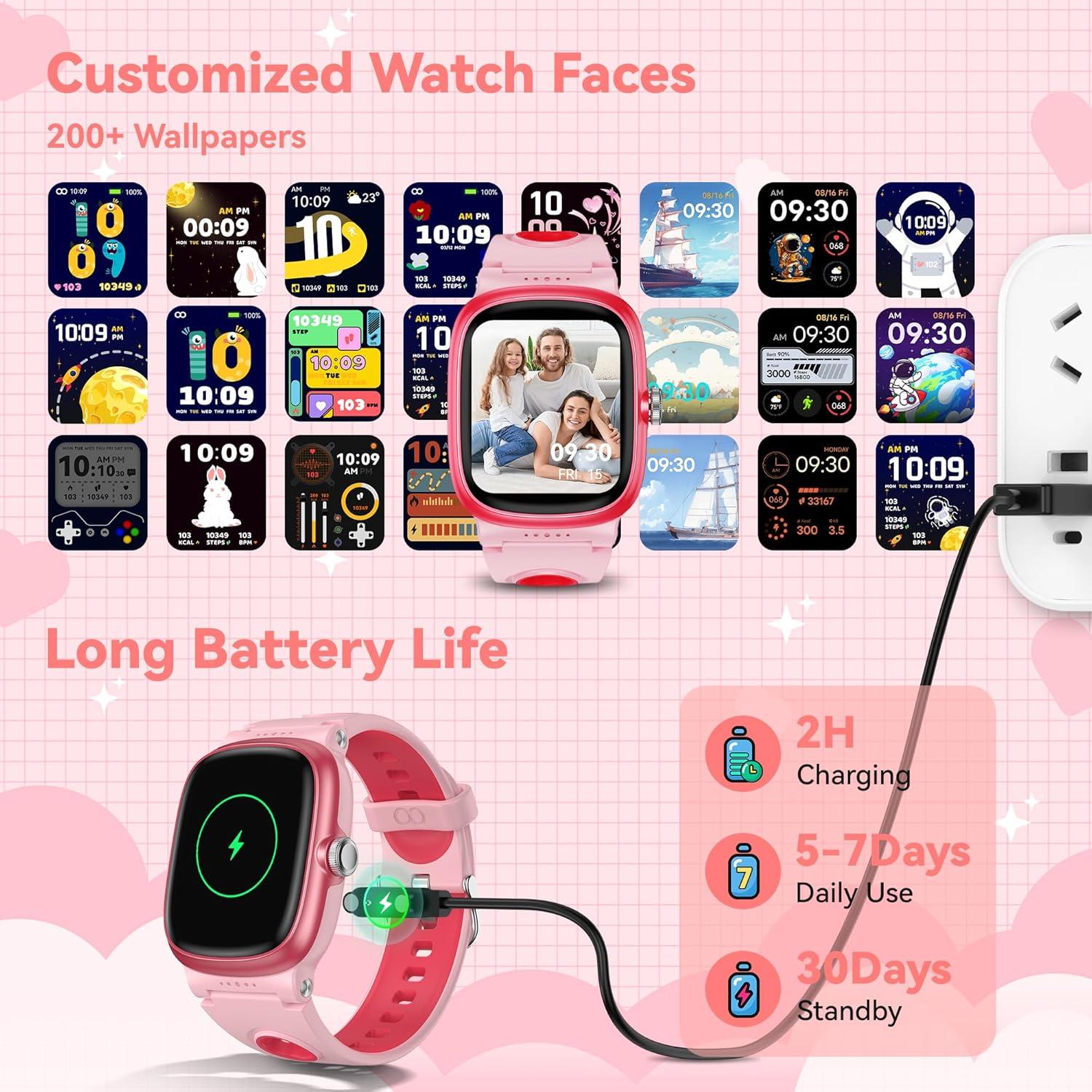 Reloj Inteligente para Niños Anyloop ALK1 Rosa 1.5" IP68