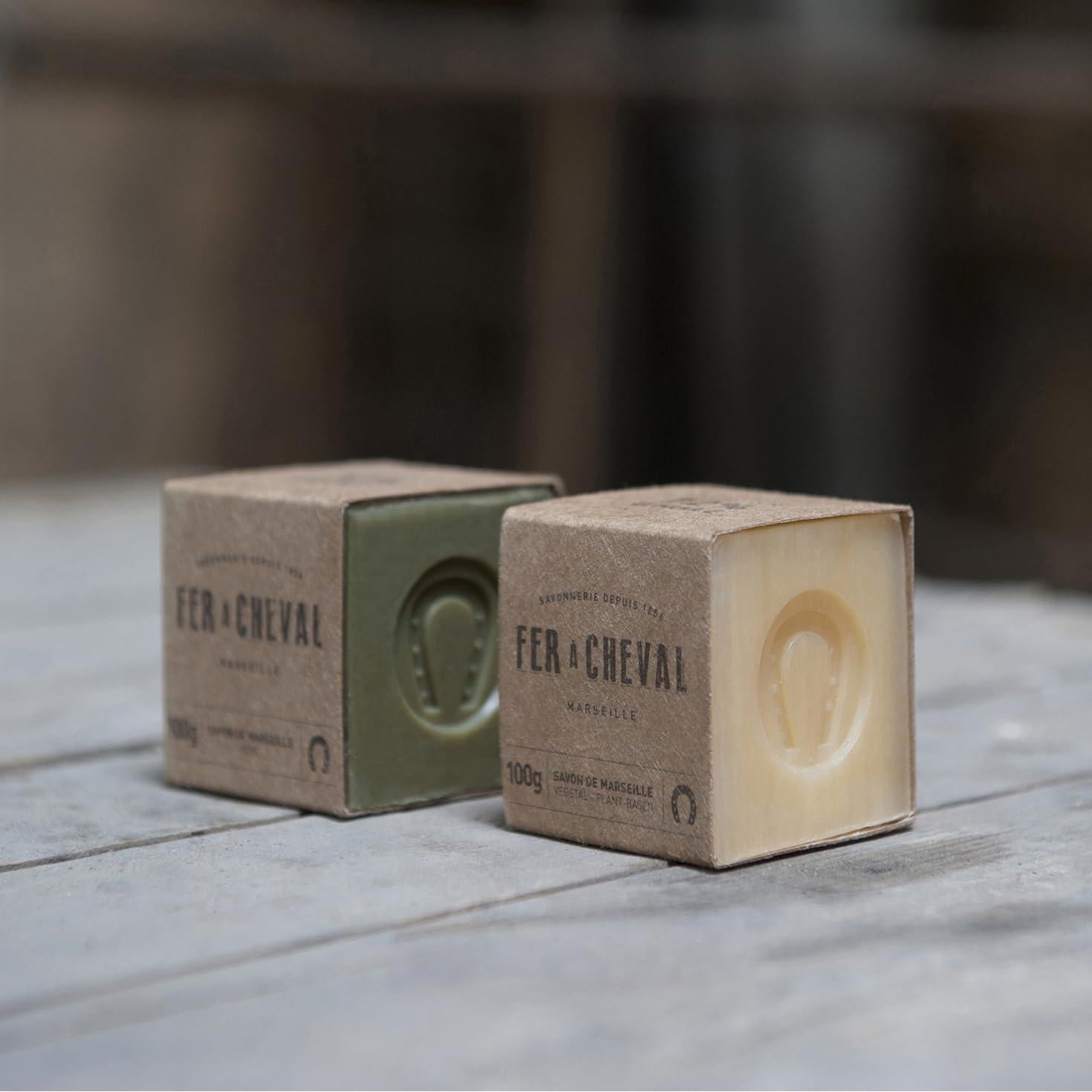 Jabón de Marsella Fer à Cheval 100g - Aceite de Oliva, 4 Piezas