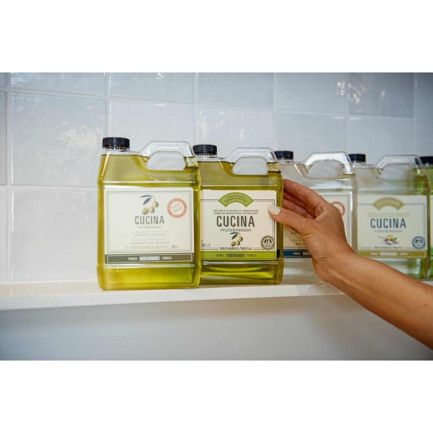 Jabón de Manos Orgánico Cucina 1L Cilantro y Olivo Vegano