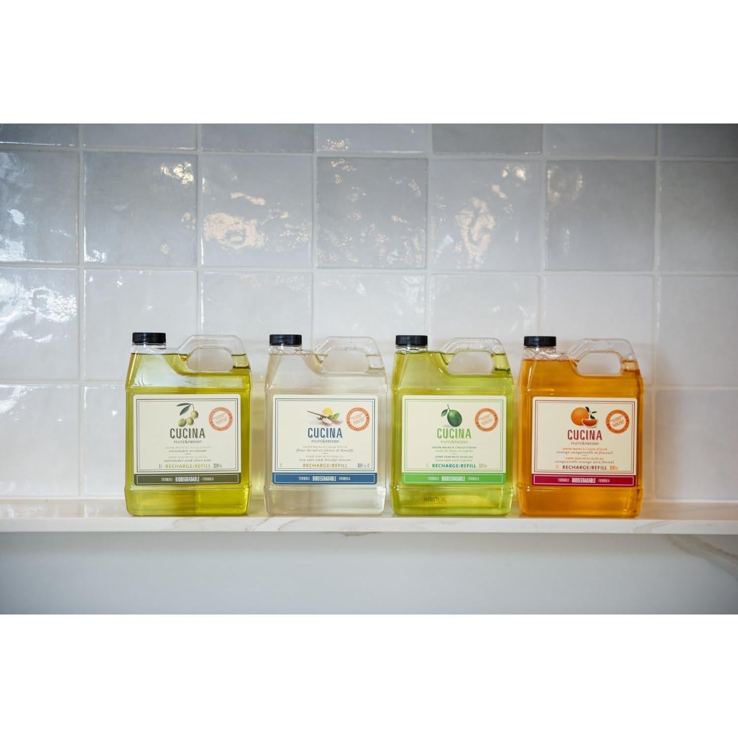 Jabón de Manos Orgánico Cucina 1L Cilantro y Olivo Vegano