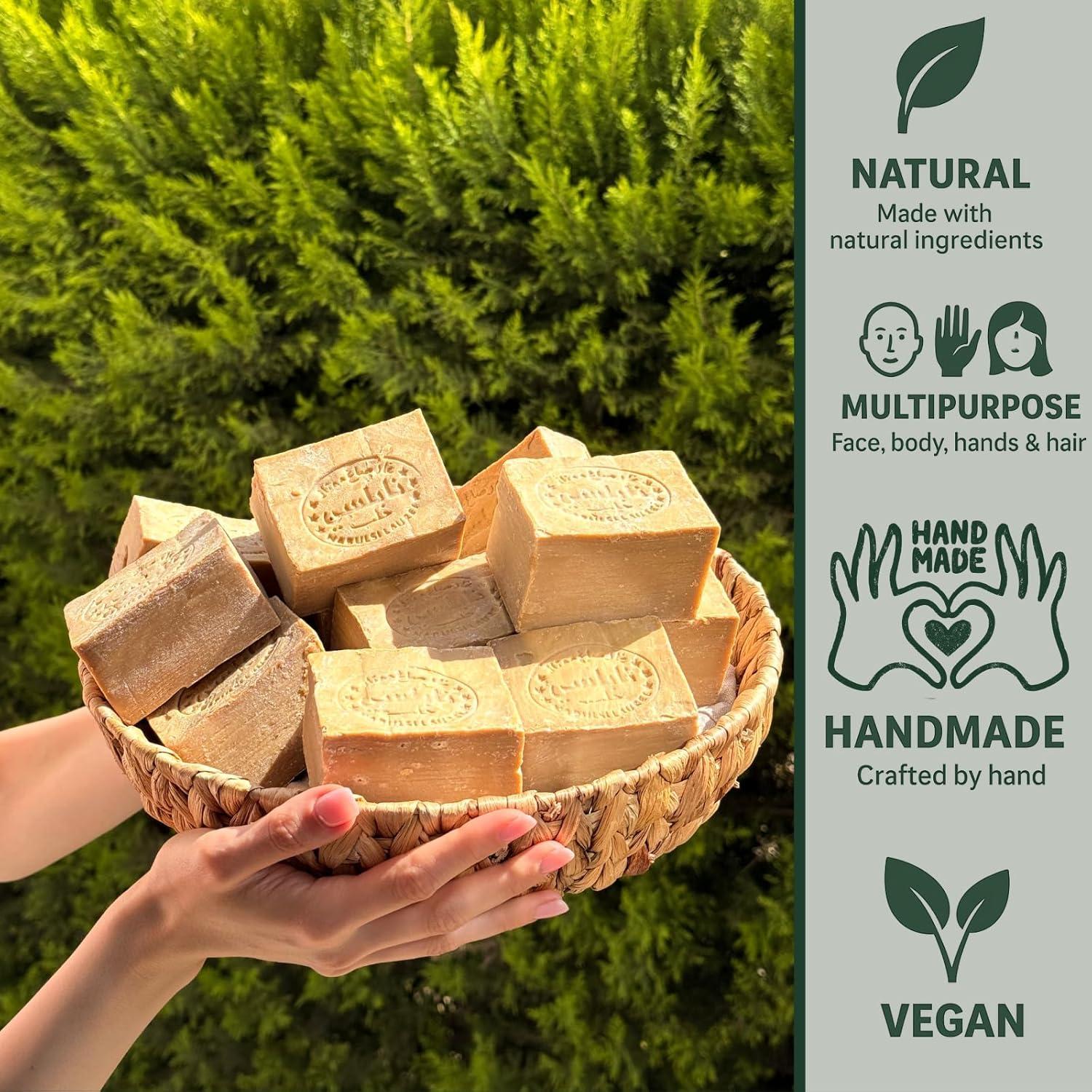 Jabón de Aleppo Jatisse 198 g Natural Vegano Hidratante