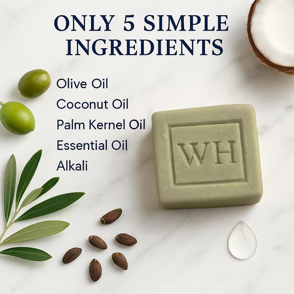 Jabón de Aceite de Oliva Lavanda Whisper Hill 107 g Hecho a Mano