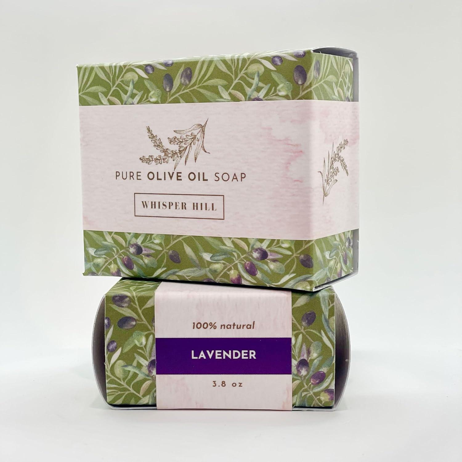 Jabón de Aceite de Oliva Lavanda Whisper Hill 107 g Hecho a Mano
