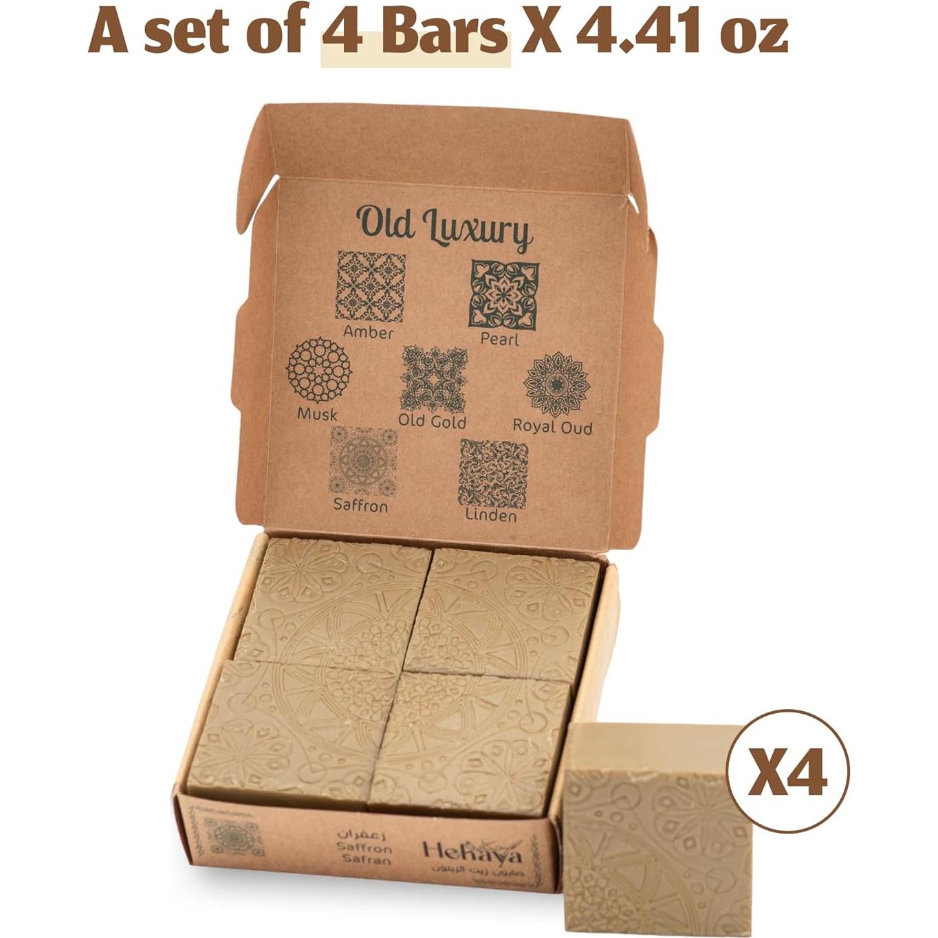 Jabón Natural de Azafrán Hekaya - 500g - Aceite de Oliva Orgánico