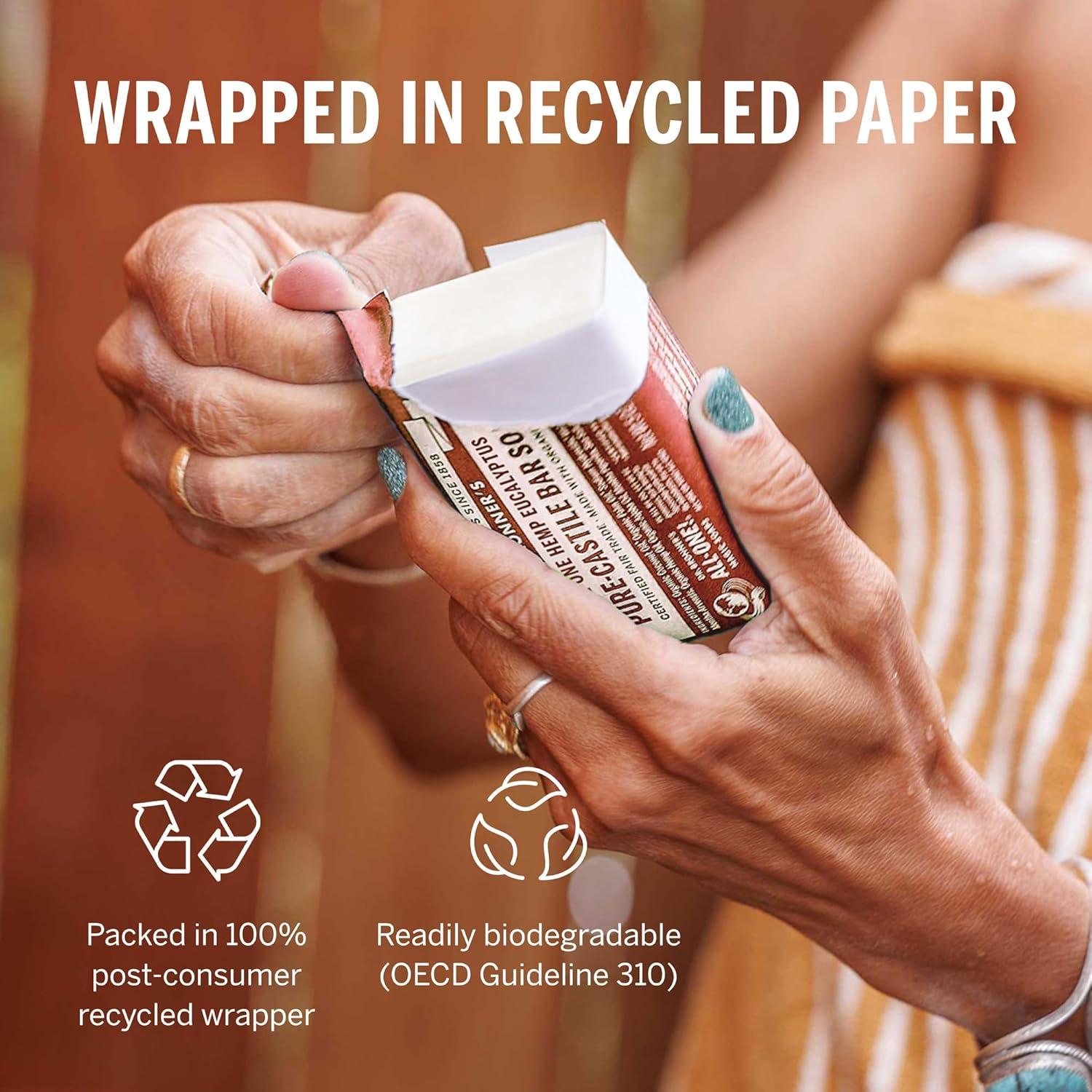 Jabón de Barra Eucalipto Dr. Bronner's Pura-Castile 12x142g