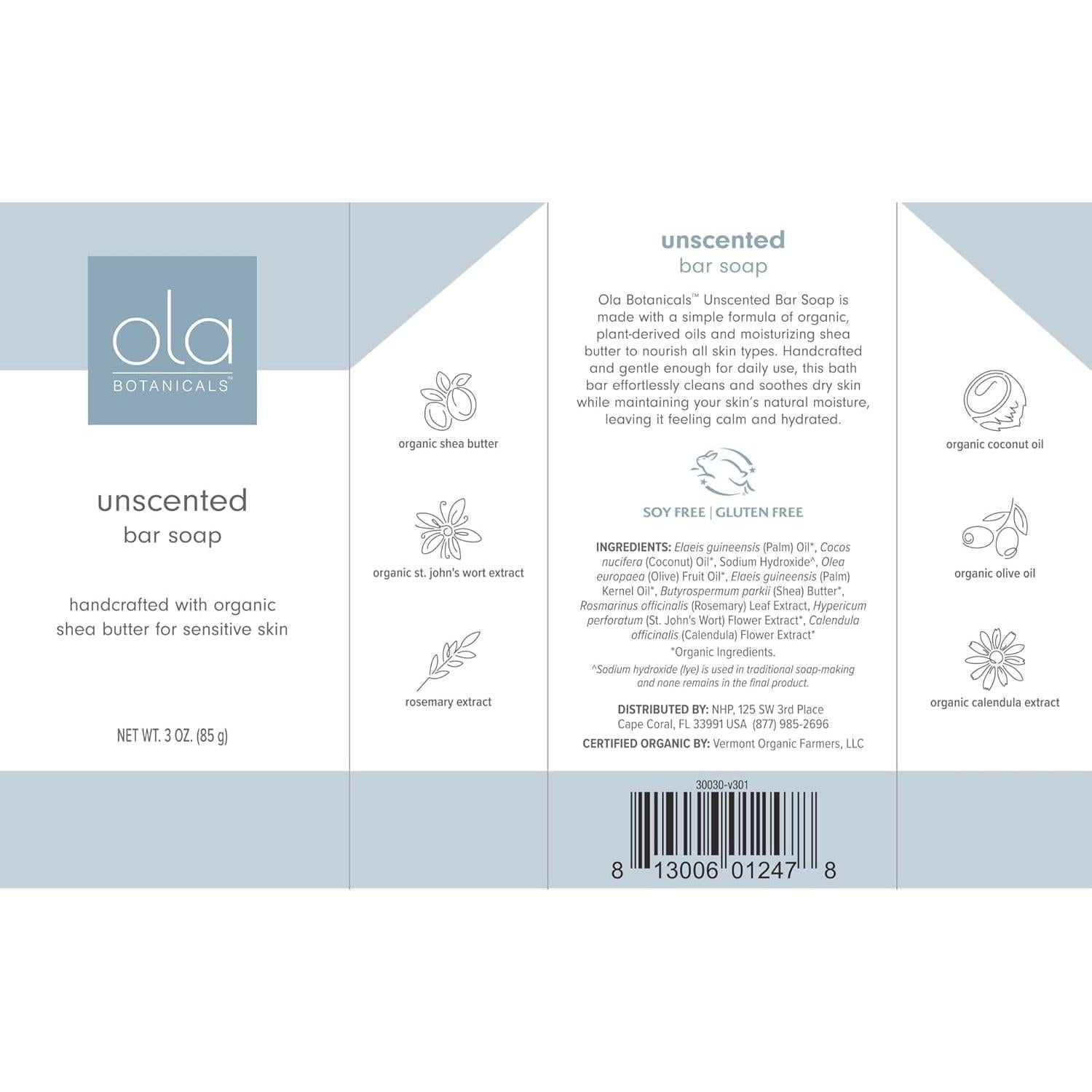 Jabón Suave Dr. Mercola 85 g Orgánico Certificado Sin OGM