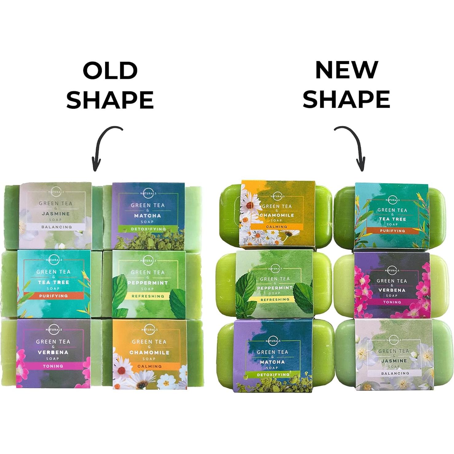 Set de Jabón Natural O Naturals - Té Verde 6 Piezas 737g