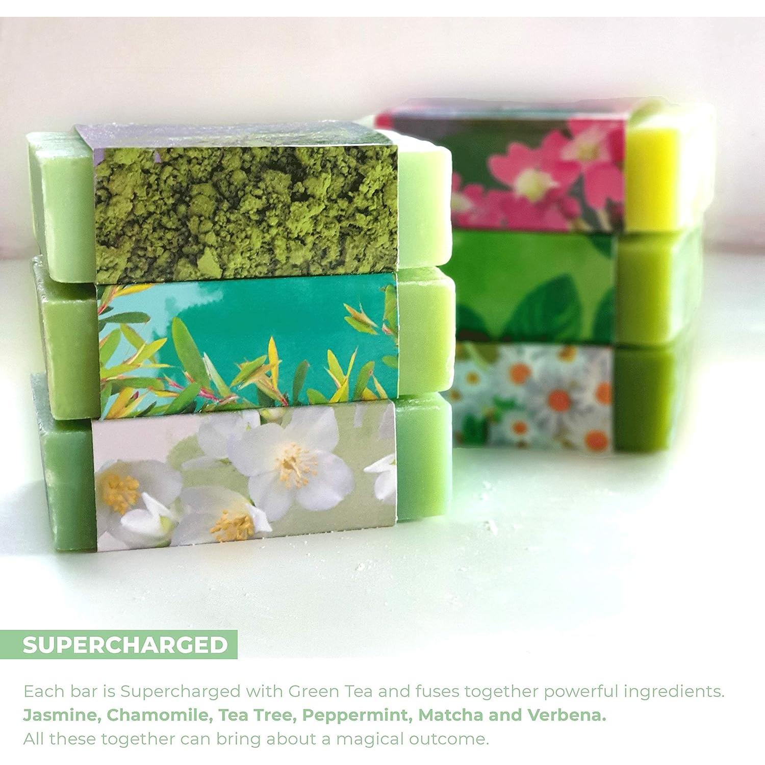 Set de Jabón Natural O Naturals - Té Verde 6 Piezas 737g