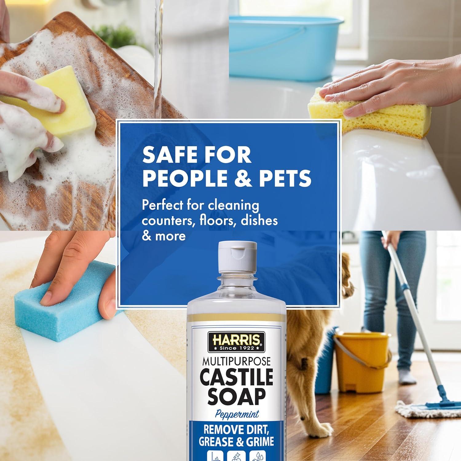 Jabón de Castilla Multiusos Harris Menta 946 ml Ecológico