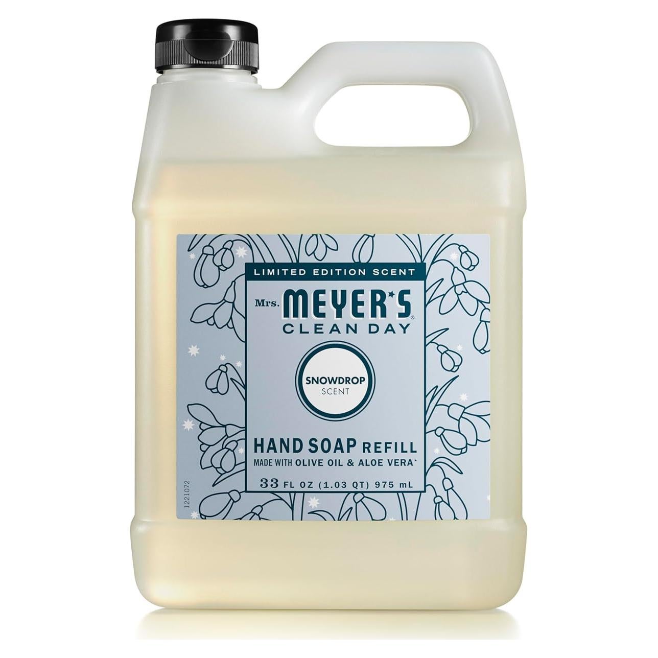 Recarga Jabón Líquido para Manos Mrs. Meyer's Copo de Nieve 980ml