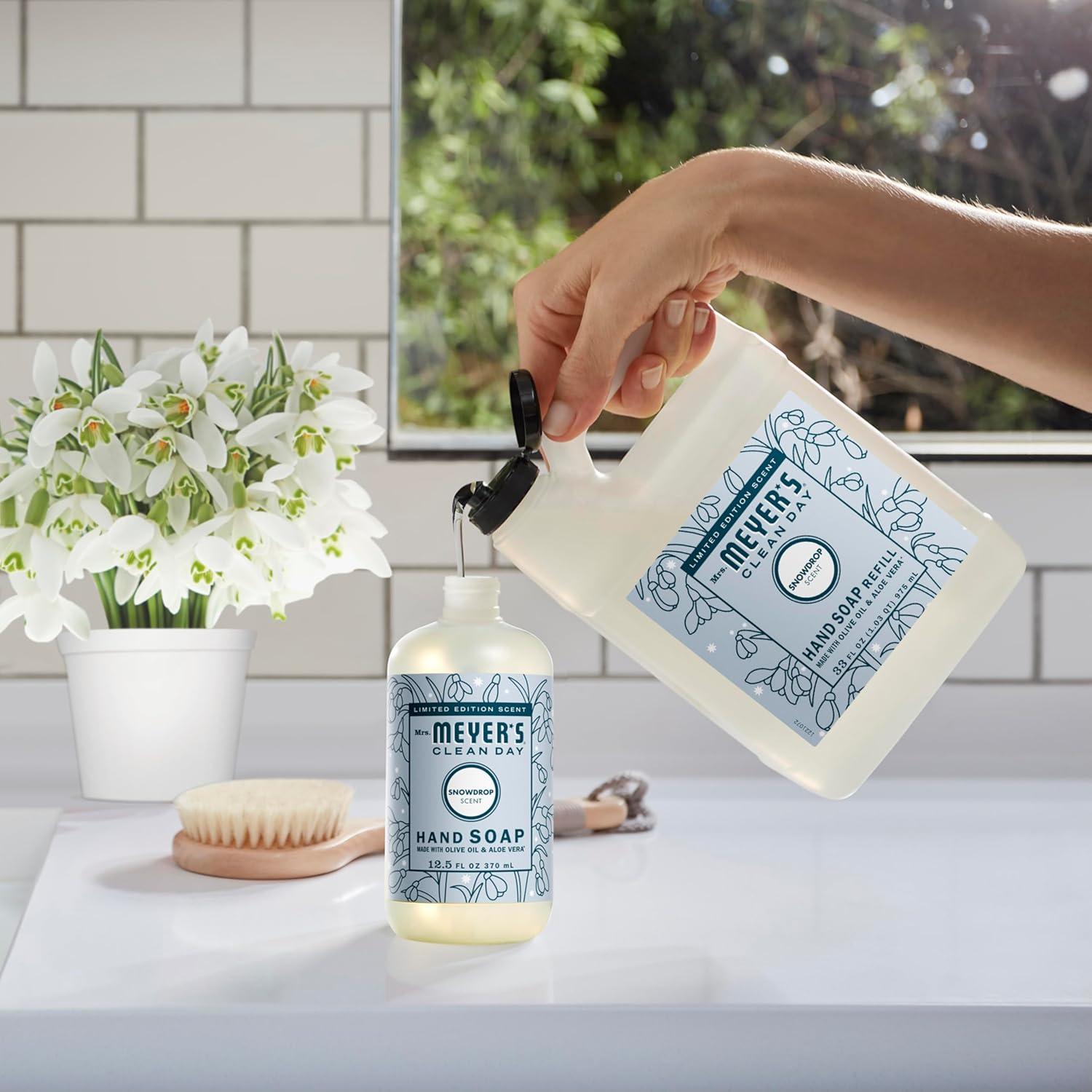 Recarga Jabón Líquido para Manos Mrs. Meyer's Copo de Nieve 980ml