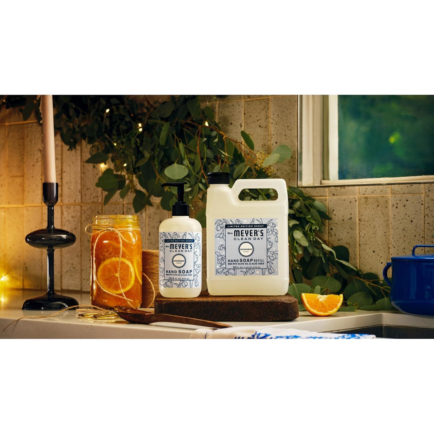 Recarga Jabón Líquido para Manos Mrs. Meyer's Copo de Nieve 980ml