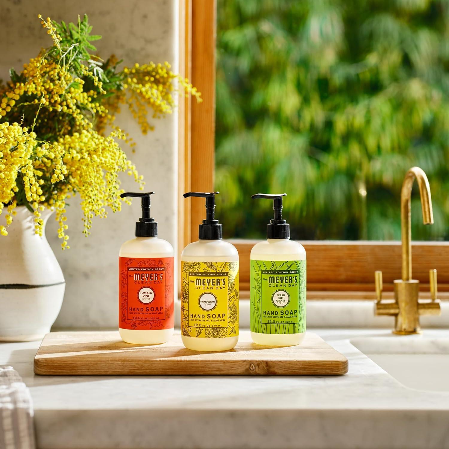 Jabón Líquido de Manos Mrs. Meyer's 369.5 ml Aroma Césped Cortado