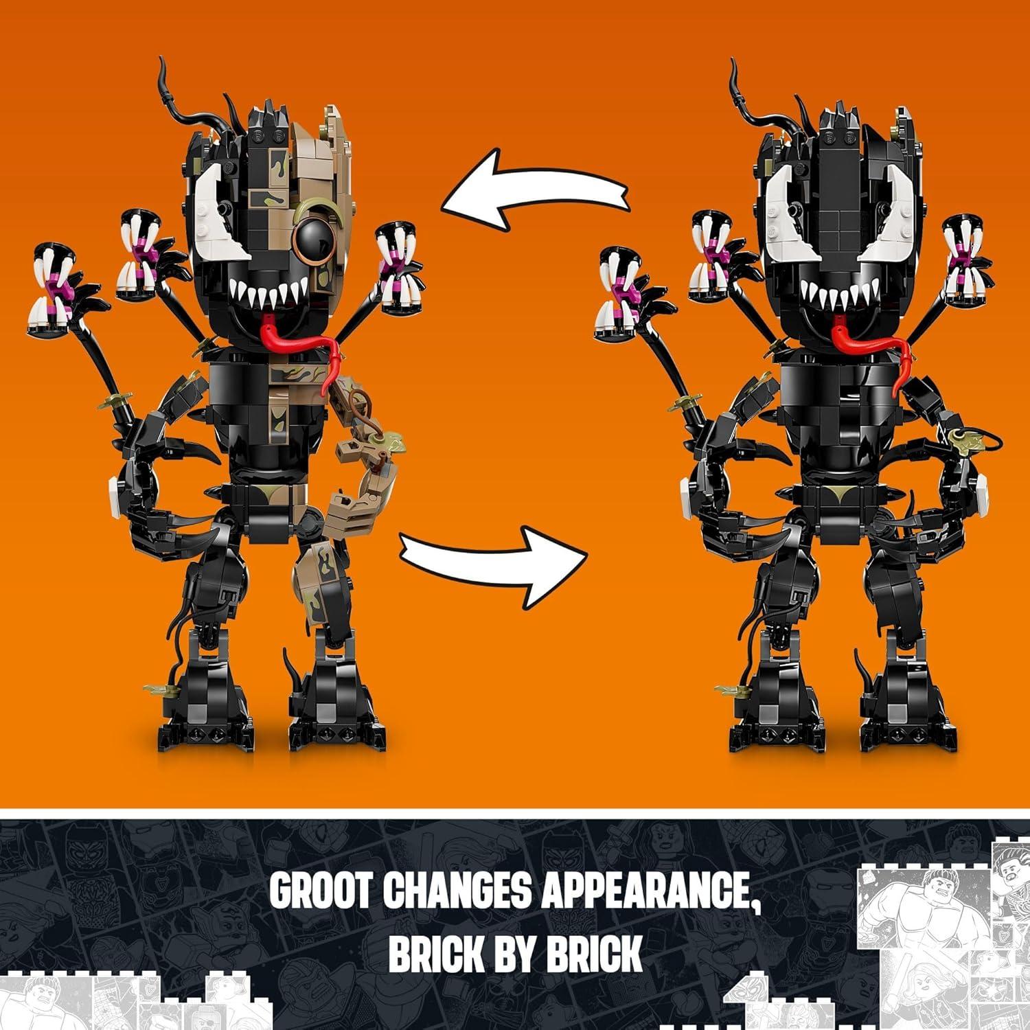 LEGO Marvel Groot Venomizado 76249 Juguete Transformable 27 cm