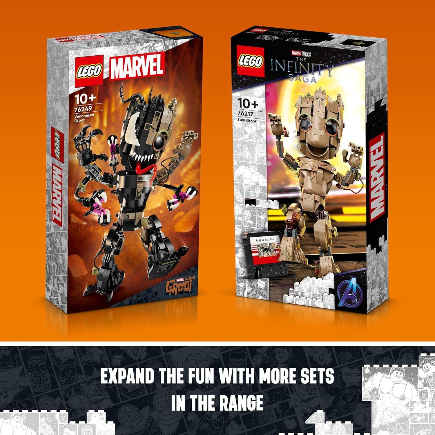 LEGO Marvel Groot Venomizado 76249 Juguete Transformable 27 cm