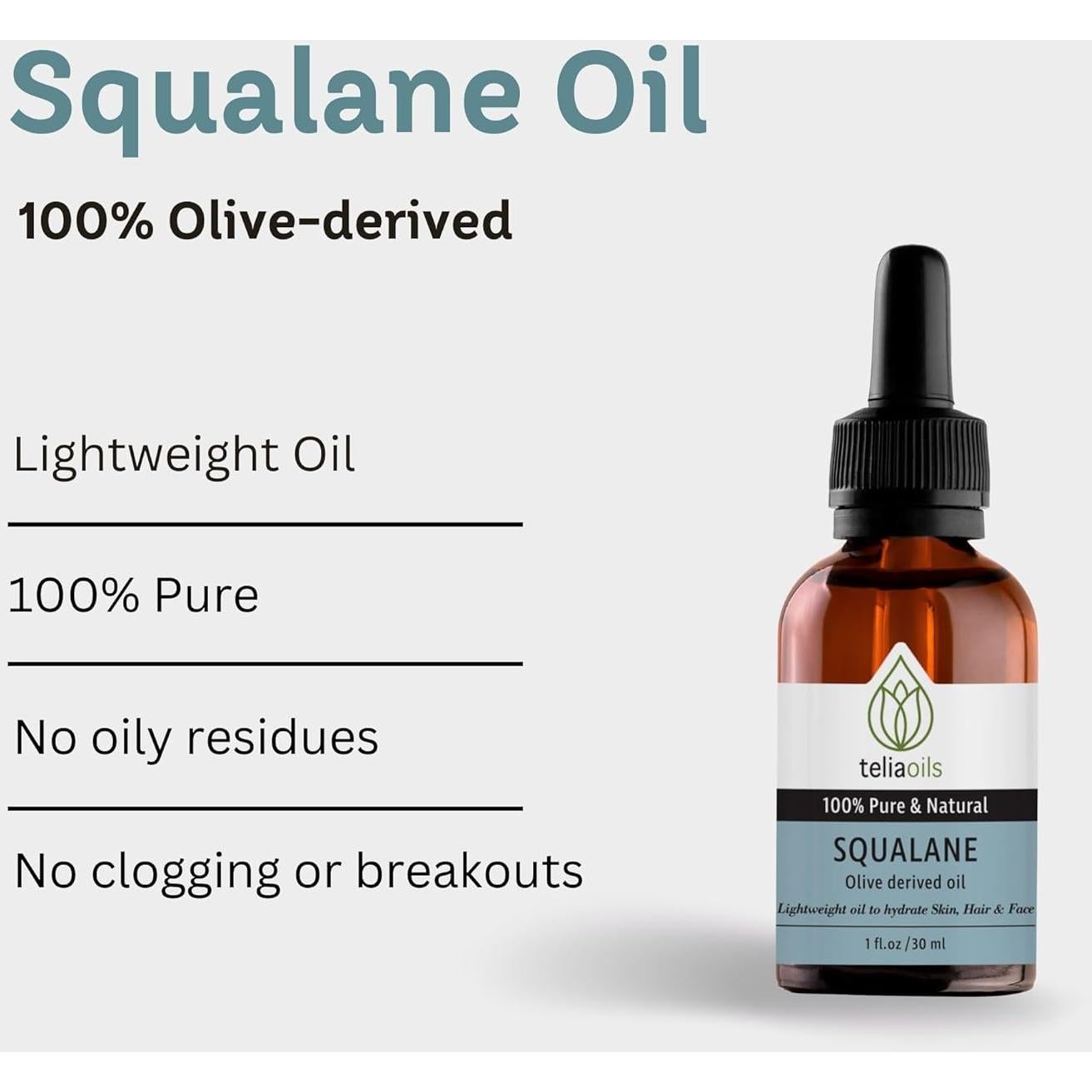 Aceite de Squalano TeliaOils 130g - Hidratante Facial Natural