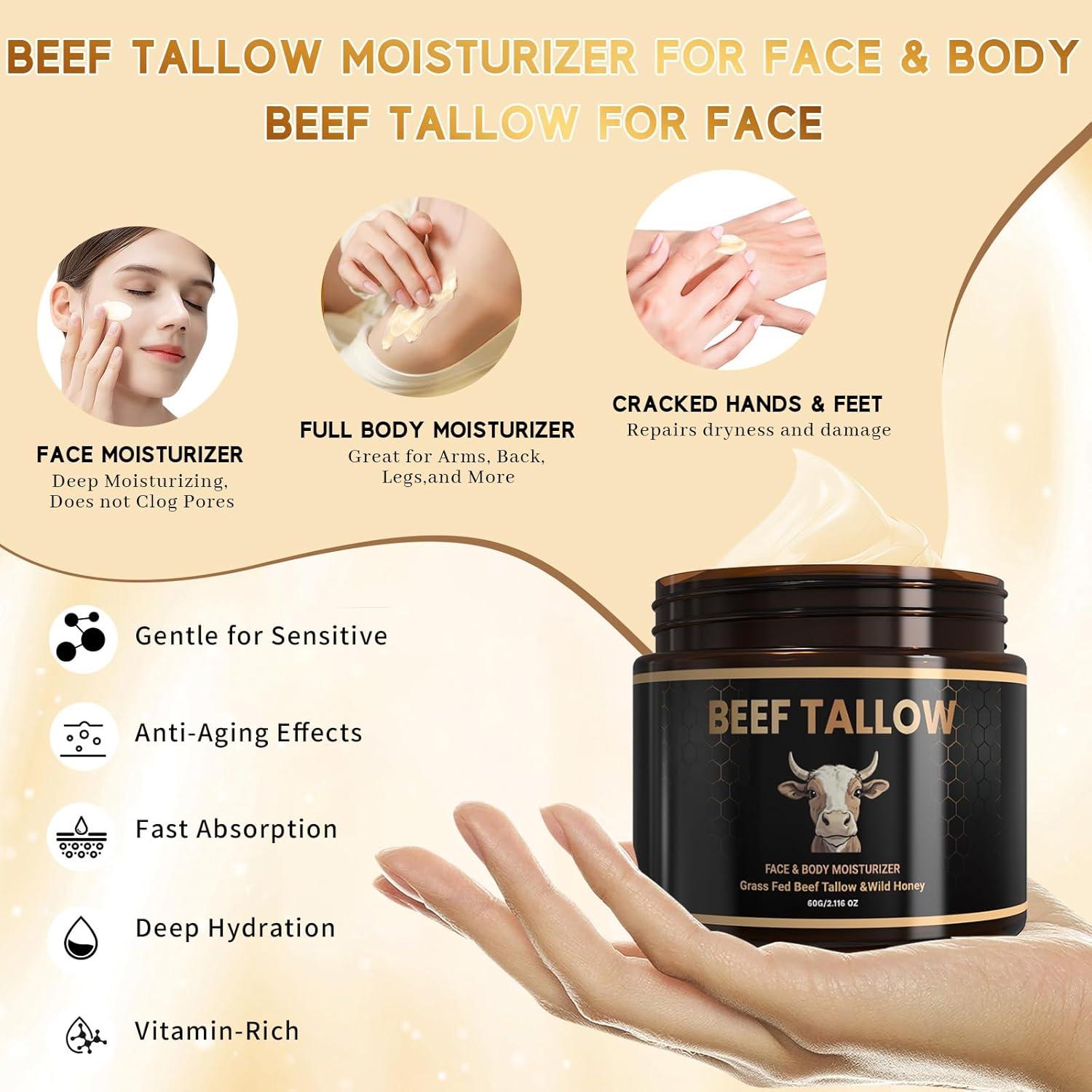 Bálsamo Hidratante Orgánico Boqiao con Sebo de Res y Miel 159g