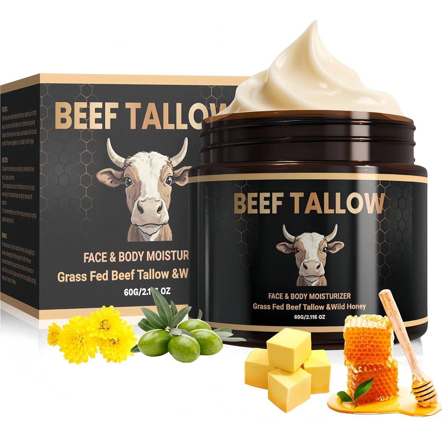 Bálsamo Hidratante Orgánico Boqiao con Sebo de Res y Miel 159g