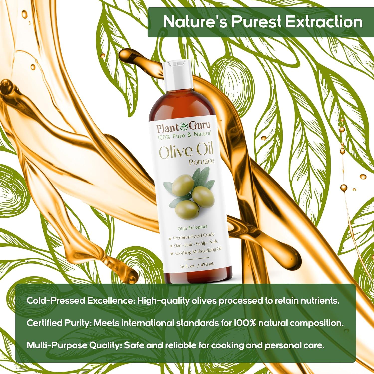 Aceite de Oliva Pomace 946 ml 100% Puro Natural Hidratante