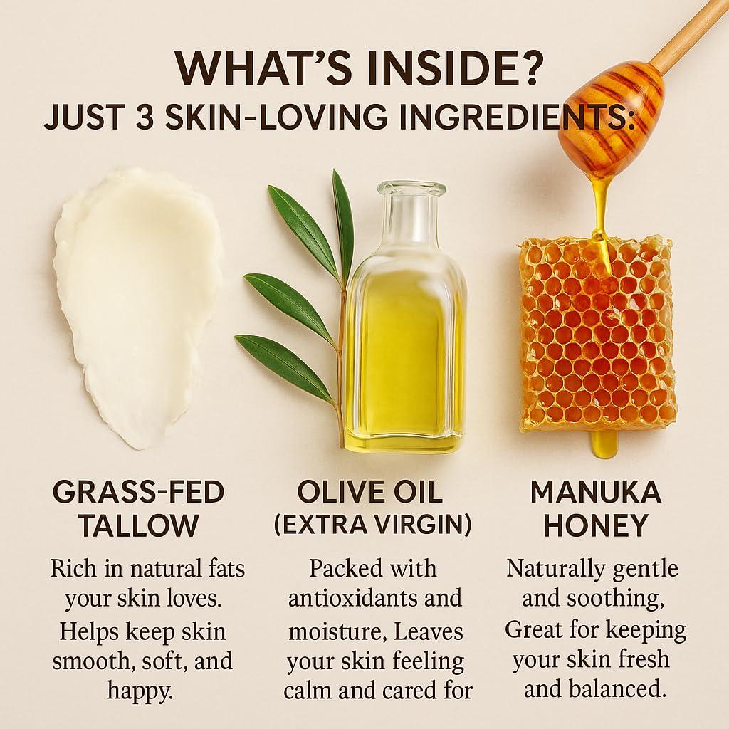 Bálsamo de Sebo Wuliao con Miel de Manuka 180g - Hidratante Natural