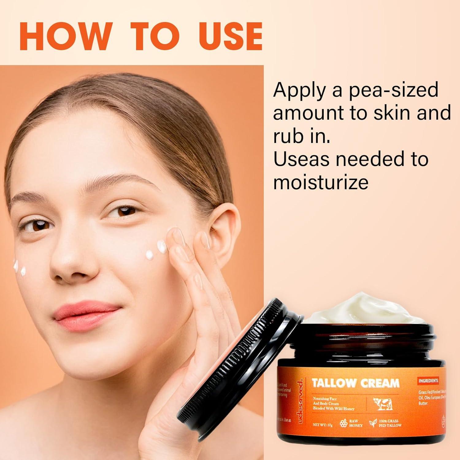 Crema Hidratante Udeserved con Sebo, Aceite de Oliva y Miel - 37g