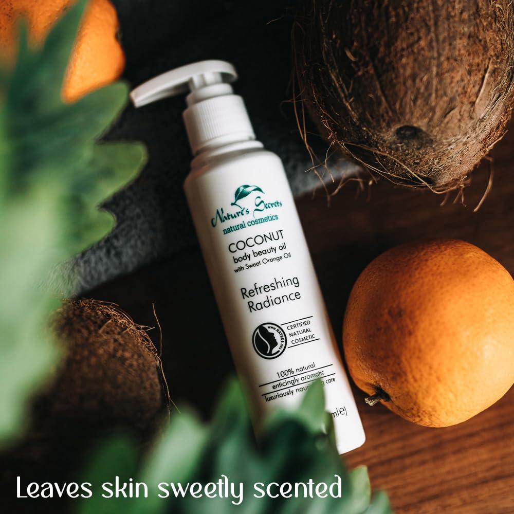 Aceite Corporal Orgánico de Coco y Naranja Nature's Secrets 168g