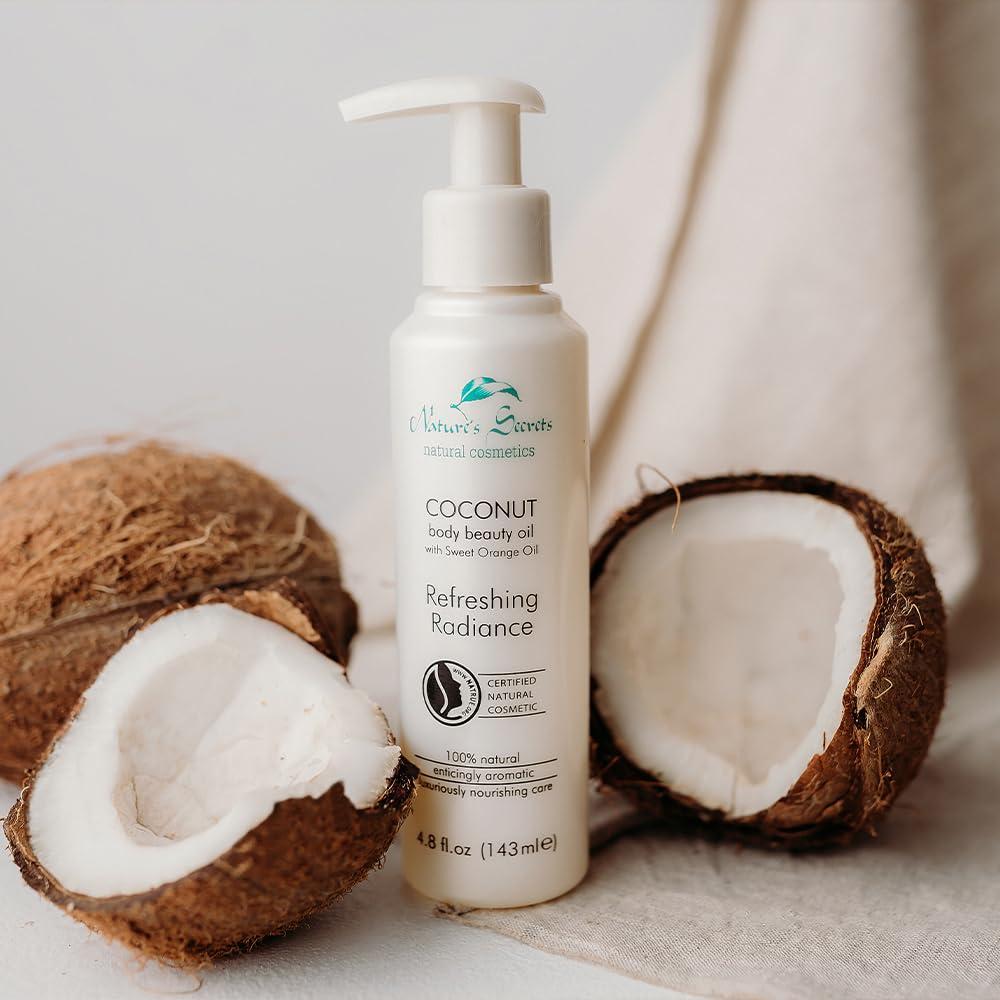 Aceite Corporal Orgánico de Coco y Naranja Nature's Secrets 168g