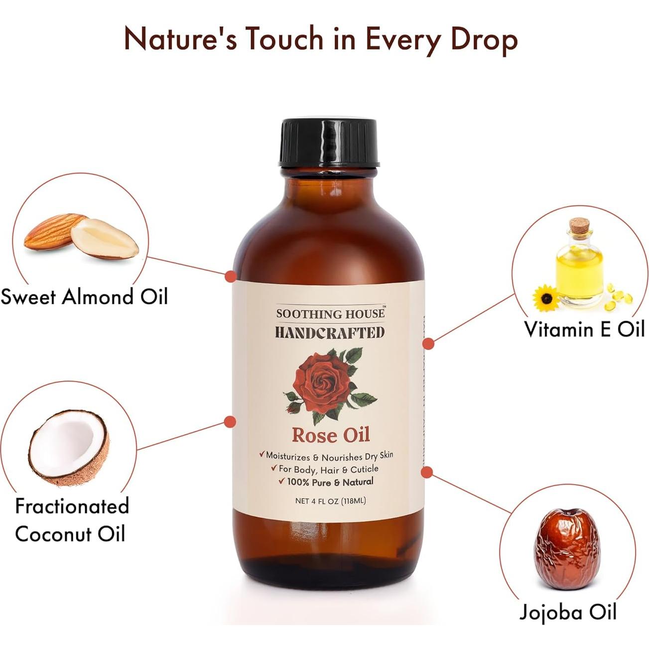 Aceite Corporal Hidratante Rosa Soothing House 118 ml