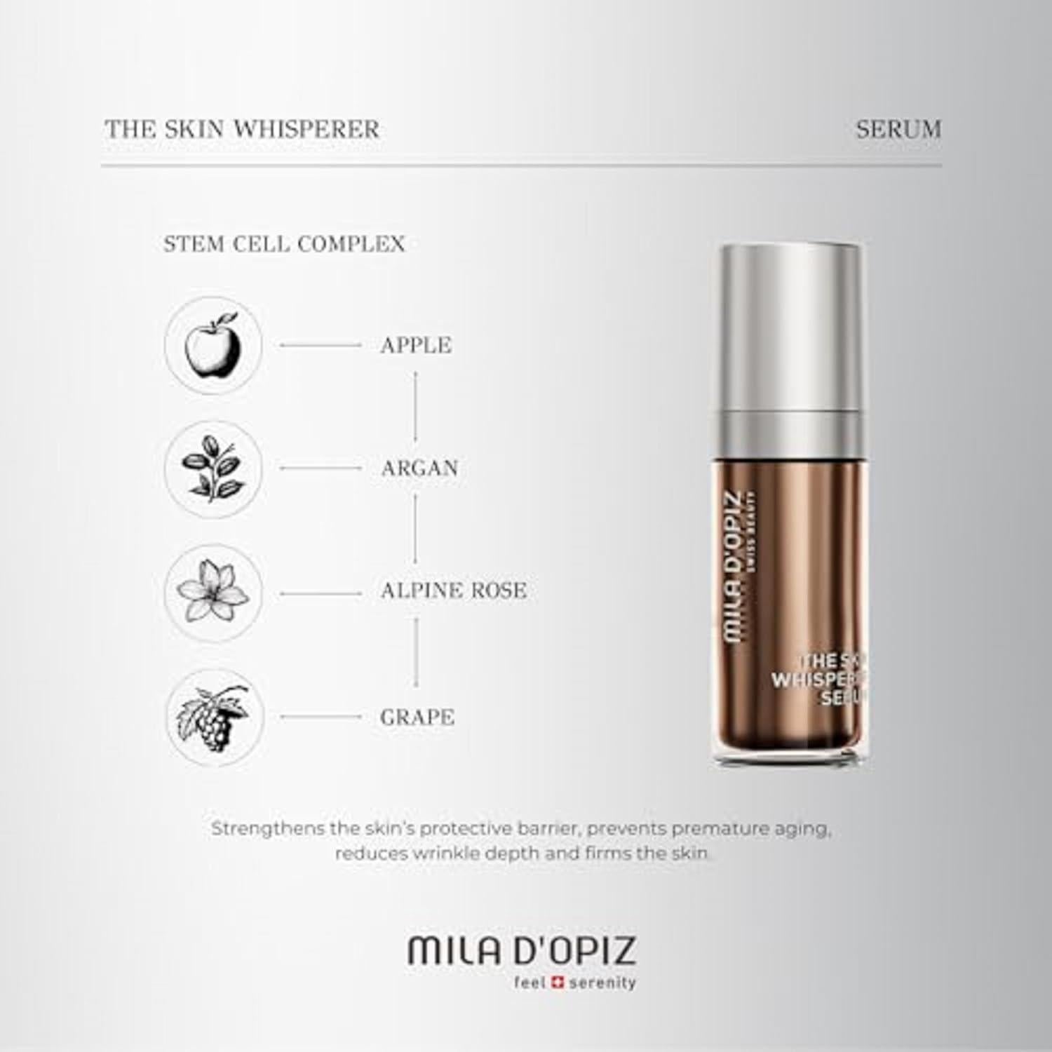 Suero Facial Mila d'Opiz Susurrador de Piel 28.6 g - Hidratante